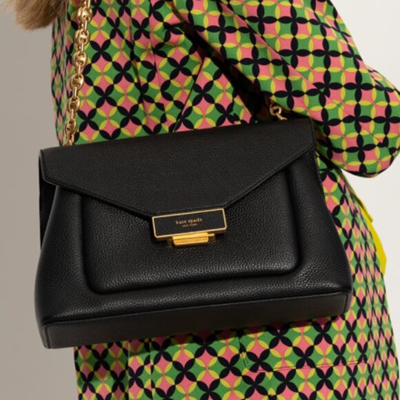 #164 NWT - Kate Spade New York Gramercy Medium Convertible Shoulder Bag Black - Picture 9 of 9